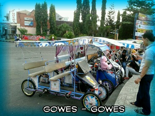 Gowes-gowes Di Alun-alun Cilacap
